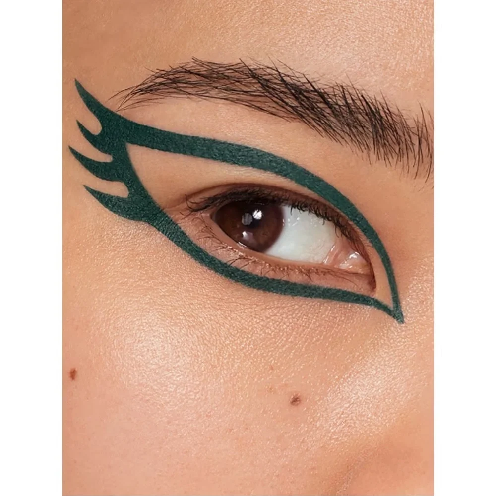 about-face Matte Fluid Eye Paint Vegan Eyeshadow Smoke Signal Green New in Box